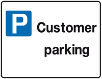 Customer Parking sign MJN Safety Signs Ltd