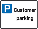 Customer Parking sign MJN Safety Signs Ltd