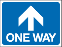 One way - arrow straight sign MJN Safety Signs Ltd