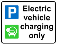 Electric vehicle charging only sign MJN Safety Signs Ltd