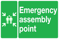 Emergency assembly point sign MJN Safety Signs Ltd