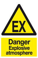 Ex Danger Explosive atmosphere sign MJN Safety Signs Ltd