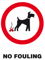 No fouling sign MJN Safety Signs Ltd