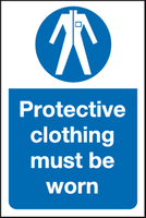 Protective clothing must be worn sign MJN Safety Signs Ltd