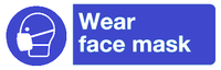 Wear face mask safety sign MJN Safety Signs Ltd