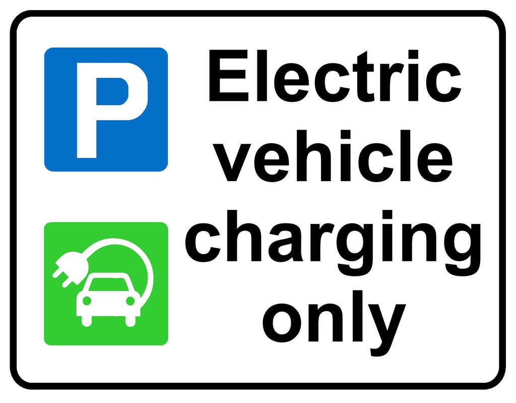 Electric charging signage