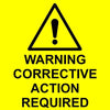 Corrective action labels for fire extinguishers!