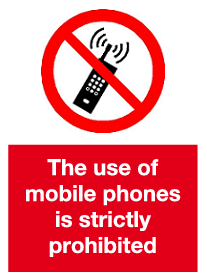 Phone signs - Beware of smartphone zombies! Sign