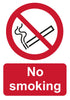No smoking sign range