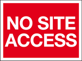 No site access sign MJN Safety Signs Ltd