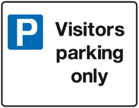 Visitors Parking only sign MJN Safety Signs Ltd