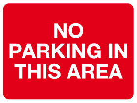 No parking in this area MJN Safety Signs Ltd