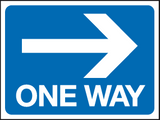 One way - arrow right sign MJN Safety Signs Ltd