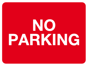 No parking sign MJN Safety Signs Ltd