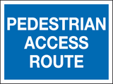 Pedestrian access route MJN Safety Signs Ltd
