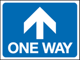 One way - arrow straight sign MJN Safety Signs Ltd