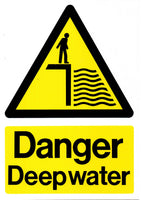 Danger Deep Water sign MJN Safety Signs Ltd