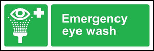 Emergency Eye Wash sign MJN Safety Signs Ltd