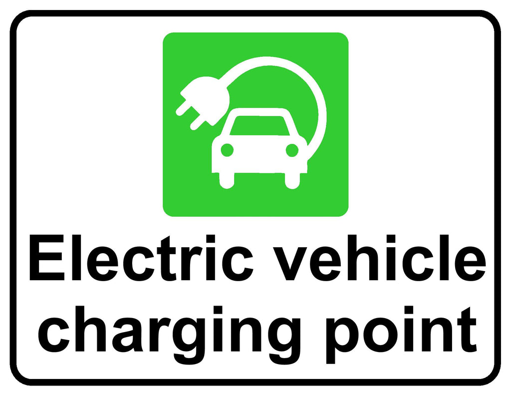 Electric vehicle charging point sign | Dibond Aluminium signs – MJN ...