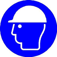 Safety Helmet symbol sign MJN Safety Signs Ltd