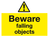 Beware falling objects signs MJN Safety Signs Ltd