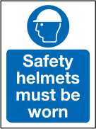 Safety helmets must be worn sign MJN Safety Signs Ltd