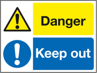Danger keep out sign MJN Safety Signs Ltd