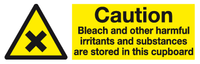 Caution Bleach safety sign MJN Safety Signs Ltd