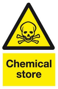 Chemical store sign MJN Safety Signs Ltd