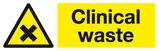 Clinical waste sign MJN Safety Signs Ltd