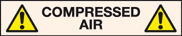 Compreesed Air Label Compressed Air pipeline label | MJN Safety Signs Ltd | Safety Signs