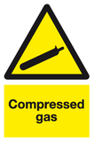Compressed gas sign MJN Safety Signs Ltd