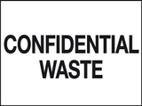 Confidential Waste sign MJN Safety Signs Ltd