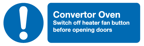 Convertor Sign Convertor Oven sign | Health and safety signs | Hygiene and catering ...