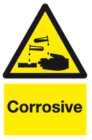 Corrosive sign MJN Safety Signs Ltd