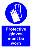 Protective gloves must be worn MJN Safety Signs Ltd