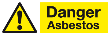 Danger Asbestos sign MJN Safety Signs Ltd