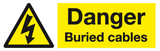 Danger Buried cables sign MJN Safety Signs Ltd