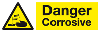 Danger Corrosive sign MJN Safety Signs Ltd