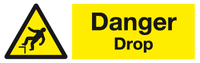 Danger Drop sign MJN Safety Signs Ltd
