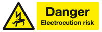 Danger Electrocution risk sign MJN Safety Signs Ltd