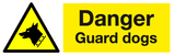 Danger Guard dogs sign MJN Safety Signs Ltd