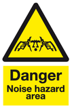 Danger Noise hazard area sign MJN Safety Signs Ltd