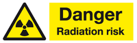 Danger Radiation risk sign MJN Safety Signs Ltd