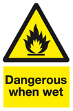 Dangerous when wet sign MJN Safety Signs Ltd