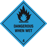 Dangerous when wet label MJN Safety Signs Ltd