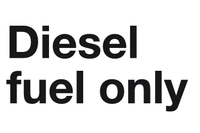 Diesel fuel only sign MJN Safety Signs Ltd
