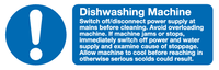 Dishwashing Machine sign MJN Safety Signs Ltd