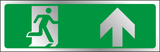 Exit straight ahead prestige sign - no wording MJN Safety Signs Ltd