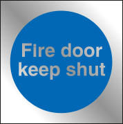 Fire door keep shut Prestige sign MJN Safety Signs Ltd